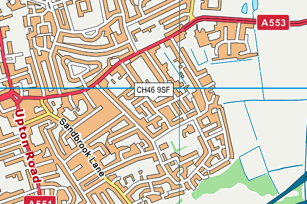 CH46 9SF map - OS VectorMap District (Ordnance Survey)