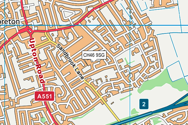 CH46 9SG map - OS VectorMap District (Ordnance Survey)