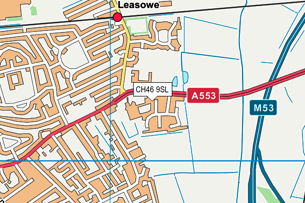 CH46 9SL map - OS VectorMap District (Ordnance Survey)