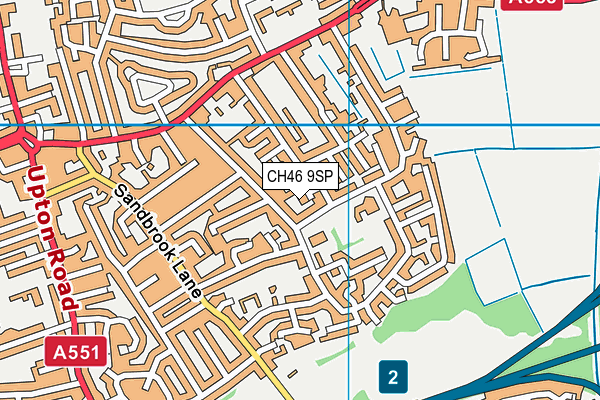 CH46 9SP map - OS VectorMap District (Ordnance Survey)