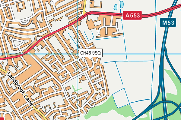 CH46 9SQ map - OS VectorMap District (Ordnance Survey)