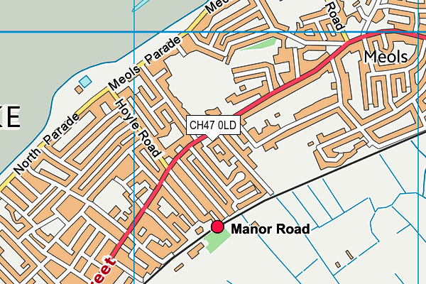 CH47 0LD map - OS VectorMap District (Ordnance Survey)