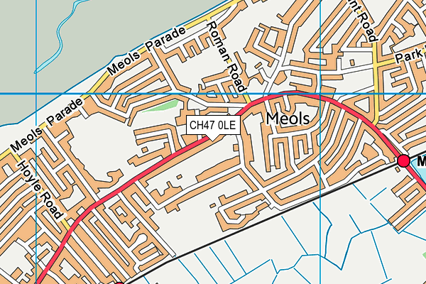 CH47 0LE map - OS VectorMap District (Ordnance Survey)