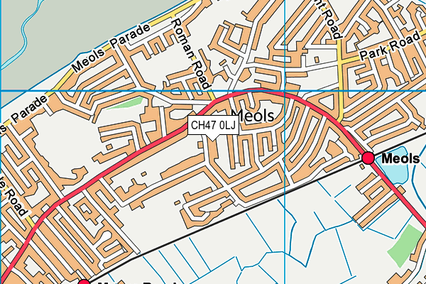 CH47 0LJ map - OS VectorMap District (Ordnance Survey)