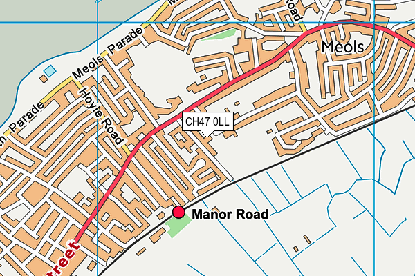 Kingsmead School (Closed) map (CH47 0LL) - OS VectorMap District (Ordnance Survey)