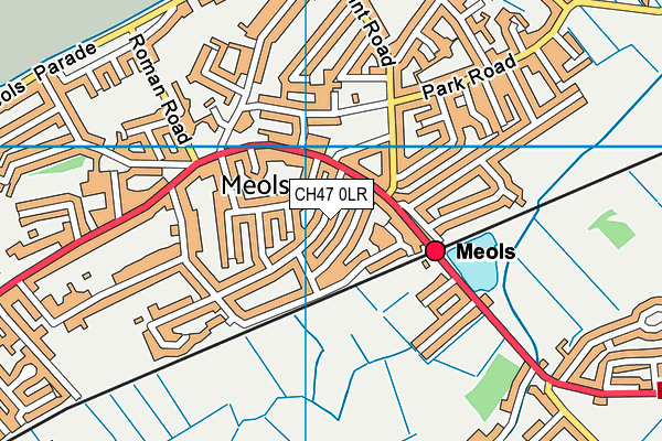 CH47 0LR map - OS VectorMap District (Ordnance Survey)