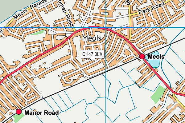 CH47 0LX map - OS VectorMap District (Ordnance Survey)