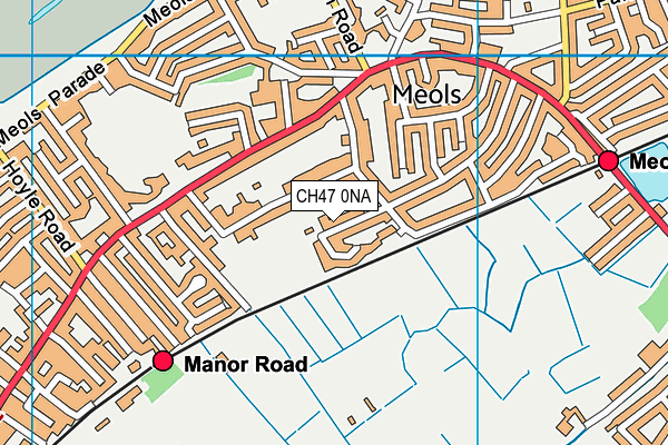 CH47 0NA map - OS VectorMap District (Ordnance Survey)