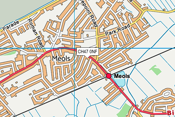Oxygen Health & Fitness (Closed) map (CH47 0NF) - OS VectorMap District (Ordnance Survey)