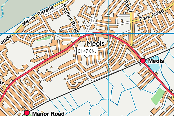 CH47 0NJ map - OS VectorMap District (Ordnance Survey)