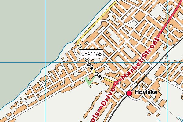 CH47 1AB map - OS VectorMap District (Ordnance Survey)