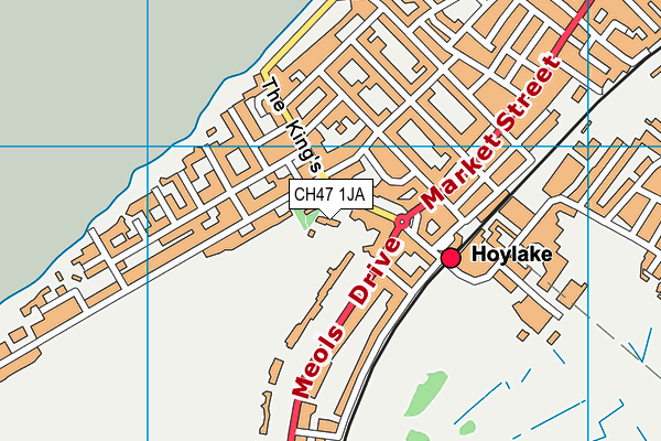 CH47 1JA map - OS VectorMap District (Ordnance Survey)