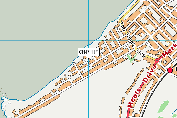 CH47 1JF map - OS VectorMap District (Ordnance Survey)