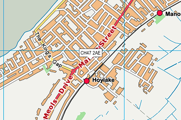 CH47 2AE map - OS VectorMap District (Ordnance Survey)