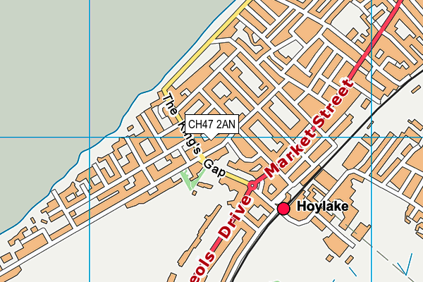 CH47 2AN map - OS VectorMap District (Ordnance Survey)