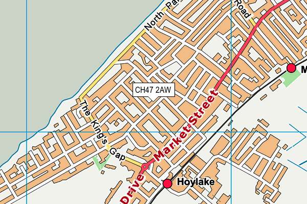 CH47 2AW map - OS VectorMap District (Ordnance Survey)