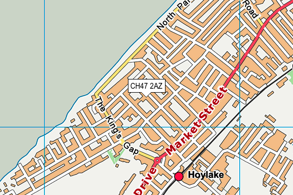 CH47 2AZ map - OS VectorMap District (Ordnance Survey)