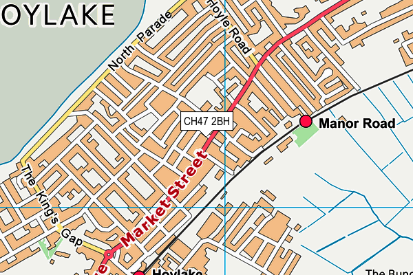 Map of ZONE FITNESS HOYLAKE LIMITED at district scale