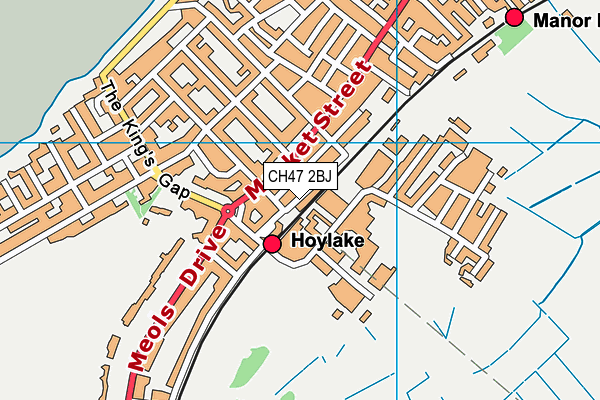 CH47 2BJ map - OS VectorMap District (Ordnance Survey)