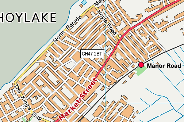 CH47 2BT map - OS VectorMap District (Ordnance Survey)