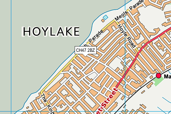 CH47 2BZ map - OS VectorMap District (Ordnance Survey)