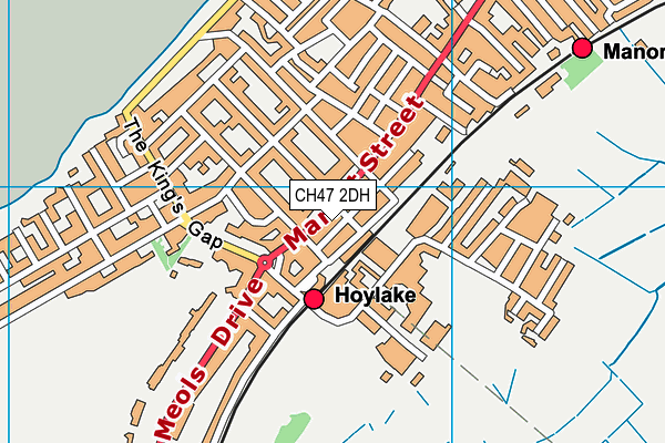 CH47 2DH map - OS VectorMap District (Ordnance Survey)