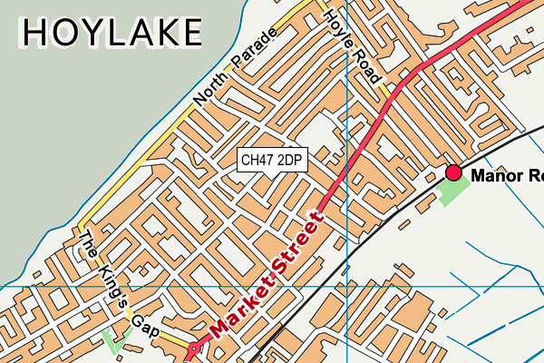 CH47 2DP map - OS VectorMap District (Ordnance Survey)