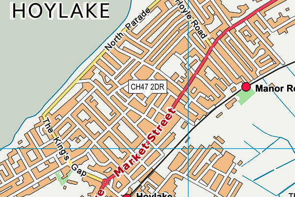 CH47 2DR map - OS VectorMap District (Ordnance Survey)