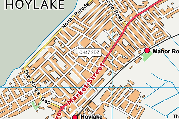 CH47 2DZ map - OS VectorMap District (Ordnance Survey)