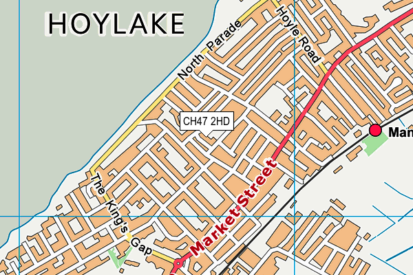 CH47 2HD map - OS VectorMap District (Ordnance Survey)