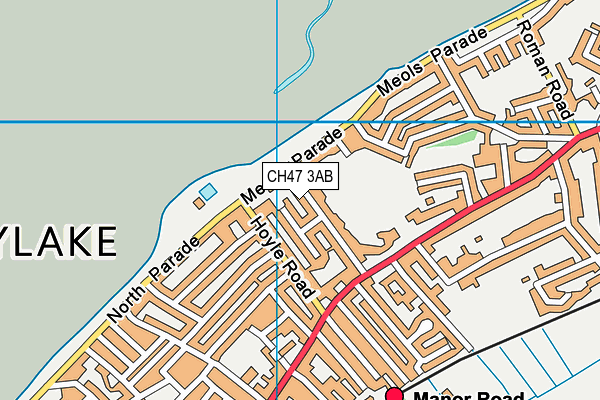 CH47 3AB map - OS VectorMap District (Ordnance Survey)