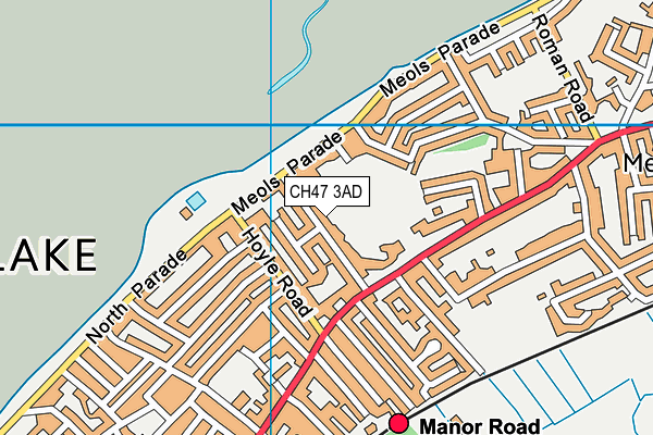 CH47 3AD map - OS VectorMap District (Ordnance Survey)