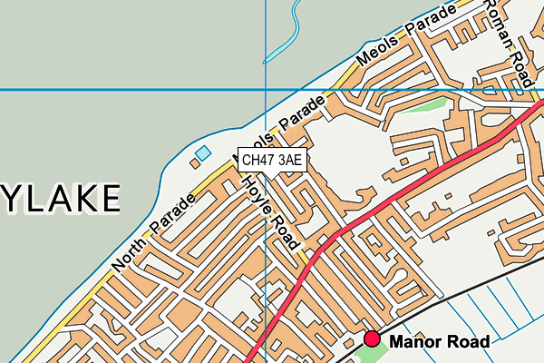 CH47 3AE map - OS VectorMap District (Ordnance Survey)