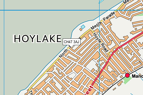 CH47 3AJ map - OS VectorMap District (Ordnance Survey)