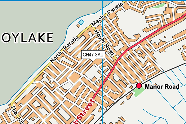 CH47 3AU map - OS VectorMap District (Ordnance Survey)