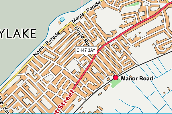CH47 3AY map - OS VectorMap District (Ordnance Survey)