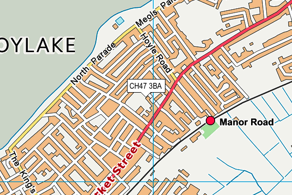 CH47 3BA map - OS VectorMap District (Ordnance Survey)