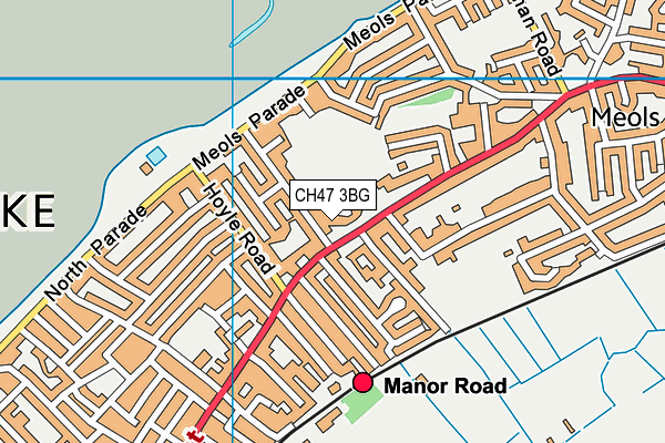 CH47 3BG map - OS VectorMap District (Ordnance Survey)