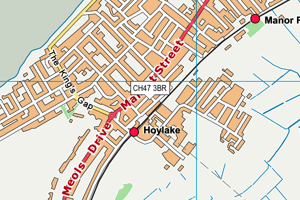 CH47 3BR map - OS VectorMap District (Ordnance Survey)