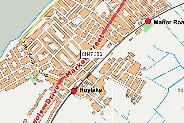 CH47 3BS map - OS VectorMap District (Ordnance Survey)