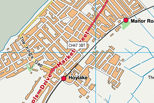 CH47 3BT map - OS VectorMap District (Ordnance Survey)