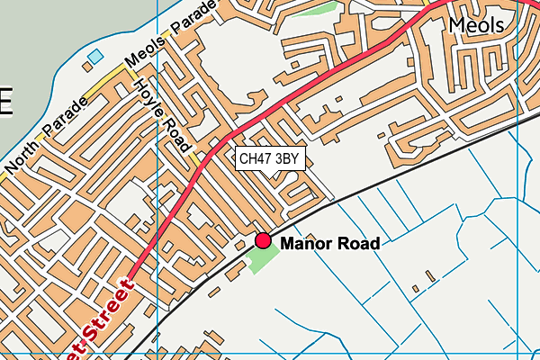 CH47 3BY map - OS VectorMap District (Ordnance Survey)