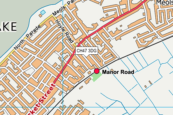 CH47 3DG map - OS VectorMap District (Ordnance Survey)