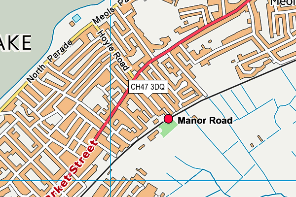 CH47 3DQ map - OS VectorMap District (Ordnance Survey)