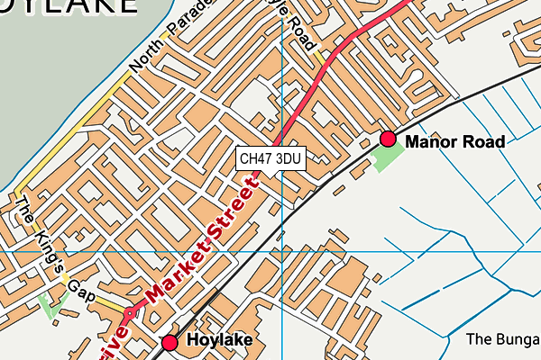 CH47 3DU map - OS VectorMap District (Ordnance Survey)