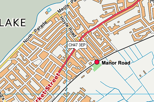 CH47 3EP map - OS VectorMap District (Ordnance Survey)