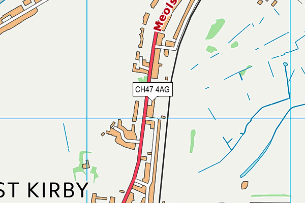 CH47 4AG map - OS VectorMap District (Ordnance Survey)