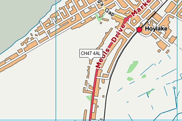 Royal Liverpool Golf Club map (CH47 4AL) - OS VectorMap District (Ordnance Survey)