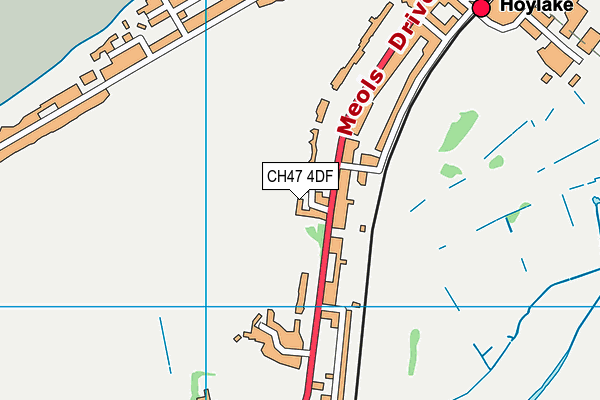 CH47 4DF map - OS VectorMap District (Ordnance Survey)