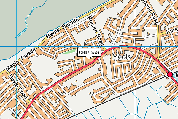 CH47 5AG map - OS VectorMap District (Ordnance Survey)